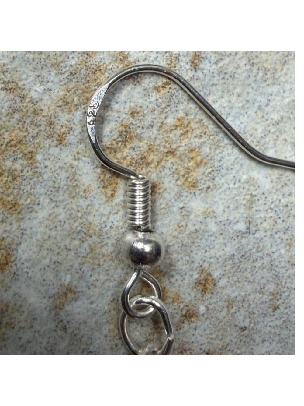 Echoes of Frida: Handcrafted Portrait Drop Earrings w/ Hessonite & Black Garnet - Picture 6 of 16